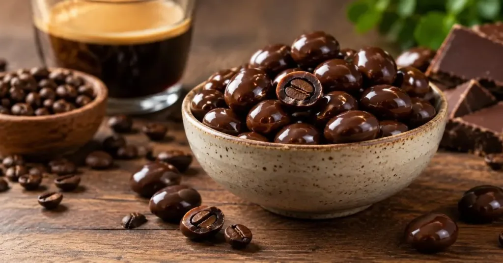 Chocolate covered espresso beans